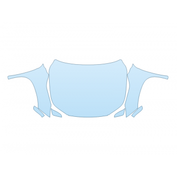 PAINT PROTECTION KIT - 2024 TOYOTA GRAND HIGHLANDER PLATINUM FULL HOOD FENDERS MIRRORS  - (WRAPPED EDGES) - PRECUT PPF CLEAR BRA WRAP