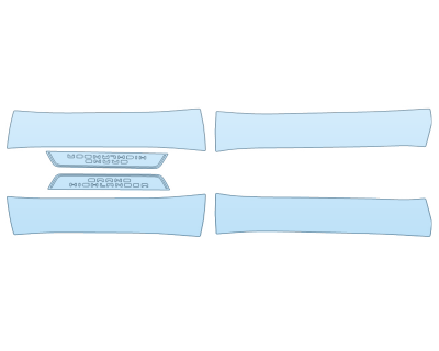PAINT PROTECTION KIT - 2024 TOYOTA GRAND HIGHLANDER PLATINUM DOOR SILLS - PRECUT PPF CLEAR BRA WRAP