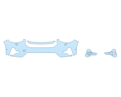 2024 VOLVO XC 40 ULTIMATE BUMPER (MULTI PIECE) - SENSORS