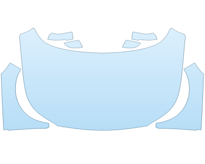PAINT PROTECTION KIT - 2024 VOLVO XC 40 RECHARGE PLUS FULL HOOD FENDERS MIRRORS  - (WRAPPED EDGES) - PRECUT PPF CLEAR BRA WRAP