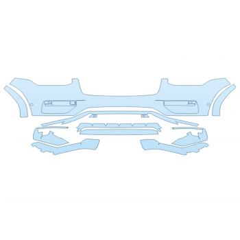 PAINT PROTECTION KIT - 2025 VOLVO XC90 CORE BUMPER - SENSORS - PRECUT PPF CLEAR BRA WRAP