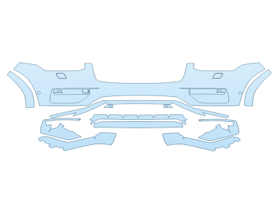 PAINT PROTECTION KIT - 2024 VOLVO XC90 CORE BUMPER - WASHERS - SENSORS - PRECUT PPF CLEAR BRA WRAP
