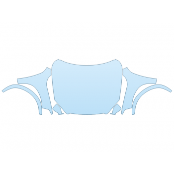 PAINT PROTECTION KIT - 2025 VOLVO XC90 CORE FULL HOOD FENDERS MIRRORS  - (WRAPPED EDGES) - PRECUT PPF CLEAR BRA WRAP