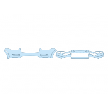 Precut PPF Kit – Clear Bra Paint Protection Film PAINT PROTECTION KIT - 2025 VOLVO XC90 PLUS BUMPER (MULTI PIECE) - PRECUT PPF CLEAR BRA WRAP