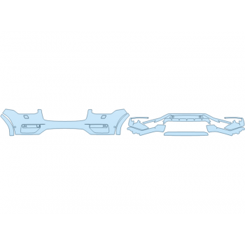 Precut PPF Kit – Clear Bra Paint Protection Film PAINT PROTECTION KIT - 2025 VOLVO XC90 PLUS BUMPER (MULTI PIECE) - WASHERS - SENSORS - PRECUT PPF CLEAR BRA WRAP