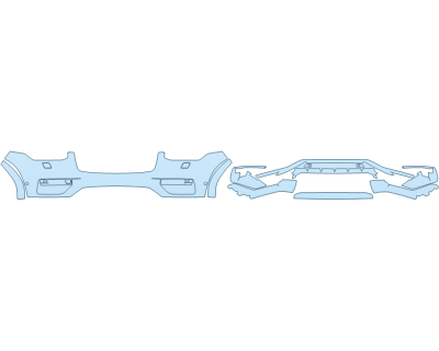 2024 VOLVO XC90 PLUS BUMPER (MULTI PIECE) - WASHERS - SENSORS