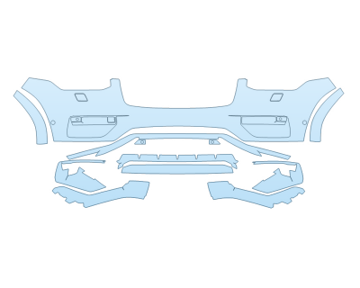 PAINT PROTECTION KIT - 2024 VOLVO XC90 PLUS BUMPER - WASHERS - SENSORS - PRECUT PPF CLEAR BRA WRAP