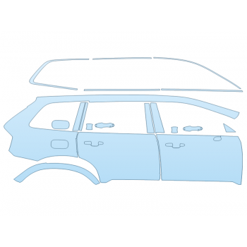 PAINT PROTECTION KIT - 2024 VOLVO XC90 PLUS PASSENGER SIDE - PRECUT PPF CLEAR BRA WRAP