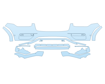 Precut PPF Kit – Clear Bra Paint Protection Film PAINT PROTECTION KIT - 2025 VOLVO XC90 ULTIMATE BUMPER - SENSORS - PRECUT PPF CLEAR BRA WRAP