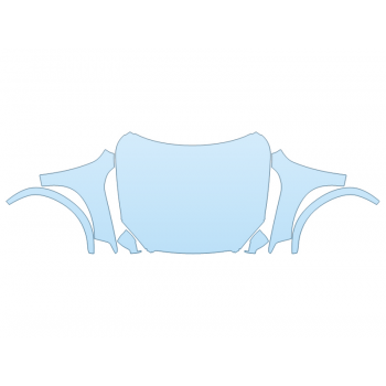 PAINT PROTECTION KIT - 2025 VOLVO XC90 ULTIMATE FULL HOOD FENDERS MIRRORS  - (WRAPPED EDGES) - PRECUT PPF CLEAR BRA WRAP