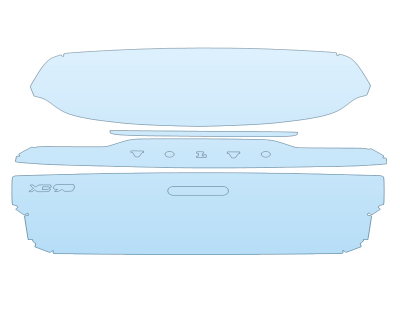 Precut PPF Kit – Clear Bra Paint Protection Film PAINT PROTECTION KIT - 2025 VOLVO XC90 ULTIMATE REAR HATCH W/EMBLEMS - PRECUT PPF CLEAR BRA WRAP