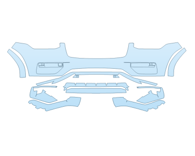 PAINT PROTECTION KIT - 2024 VOLVO XC90 RECHARGE CORE BUMPER - PRECUT PPF CLEAR BRA WRAP
