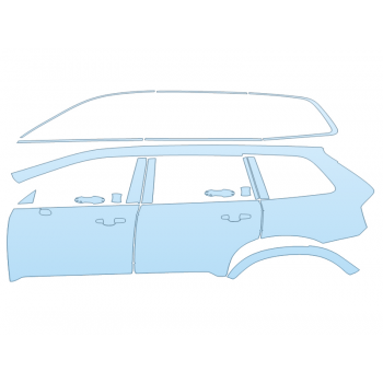PAINT PROTECTION KIT - 2024 VOLVO XC90 RECHARGE CORE DRIVER SIDE - PRECUT PPF CLEAR BRA WRAP