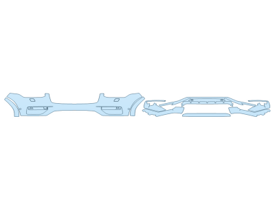 2024 VOLVO XC90 RECHARGE PLUS BUMPER (MULTI PIECE) - WASHERS - SENSORS