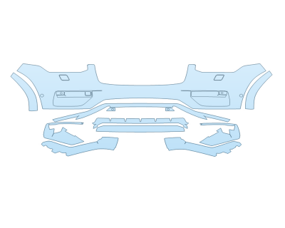 2024 VOLVO XC90 RECHARGE PLUS BUMPER - WASHERS - SENSORS