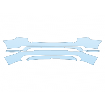 PAINT PROTECTION KIT - 2024 VOLVO XC90 RECHARGE PLUS REAR BUMPER - PRECUT PPF CLEAR BRA WRAP