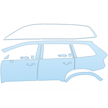 PAINT PROTECTION KIT - 2024 VOLVO XC90 RECHARGE PLUS DRIVER SIDE - PRECUT PPF CLEAR BRA WRAP