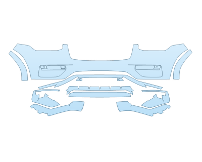 PAINT PROTECTION KIT - 2025 VOLVO XC90 RECHARGE ULTIMATE BUMPER - PRECUT PPF CLEAR BRA WRAP