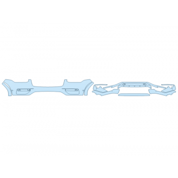 Precut PPF Kit – Clear Bra Paint Protection Film PAINT PROTECTION KIT - 2025 VOLVO XC90 RECHARGE ULTIMATE BUMPER (MULTI PIECE) - SENSORS - PRECUT PPF CLEAR BRA WRAP