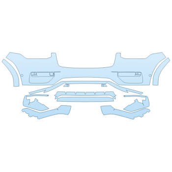 PAINT PROTECTION KIT - 2025 VOLVO XC90 RECHARGE ULTIMATE BUMPER - SENSORS - PRECUT PPF CLEAR BRA WRAP