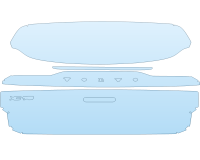 PAINT PROTECTION KIT - 2025 VOLVO XC90 RECHARGE ULTIMATE REAR HATCH W/EMBLEMS - PRECUT PPF CLEAR BRA WRAP