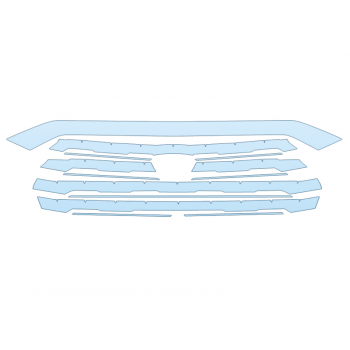 PAINT PROTECTION KIT - 2025 TOYOTA SEQUOIA CAPSTONE GRILL - PRECUT PPF CLEAR BRA WRAP