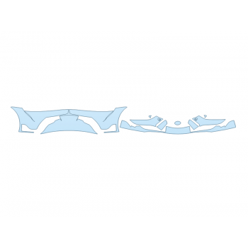 Precut PPF Kit – Clear Bra Paint Protection Film PAINT PROTECTION KIT - 2024 TOYOTA SUPRA 2 BUMPER (MULTI PIECE) - W/O SEAMS - PRECUT PPF CLEAR BRA WRAP