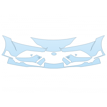 PAINT PROTECTION KIT - 2024 TOYOTA SUPRA 2 BUMPER - W/O SEAMS - PRECUT PPF CLEAR BRA WRAP