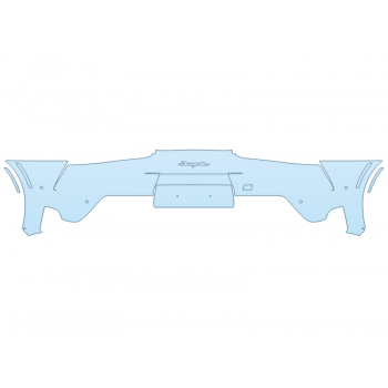 PAINT PROTECTION KIT - 2024 TOYOTA SUPRA 2 REAR BUMPER - FULL - SENSORS - PRECUT PPF CLEAR BRA WRAP
