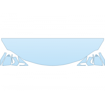 PAINT PROTECTION KIT - 2024 TOYOTA SUPRA 2 HOOD FENDERS MIRRORS 24 INCH - (WRAPPED EDGES) - PRECUT PPF CLEAR BRA WRAP