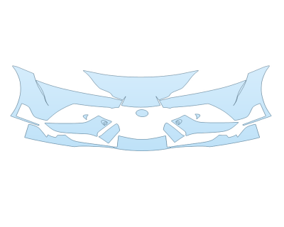 PAINT PROTECTION KIT - 2024 TOYOTA SUPRA 3 BUMPER - W/O SEAMS - PRECUT PPF CLEAR BRA WRAP