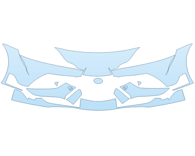 PAINT PROTECTION KIT - 2024 TOYOTA SUPRA 3.0 PREMIUM BUMPER - W/O SEAMS - PRECUT PPF CLEAR BRA WRAP