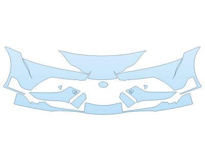 PAINT PROTECTION KIT - 2024 TOYOTA SUPRA 45TH ANNIVERSARY EDITION BUMPER - W/O SEAMS - PRECUT PPF CLEAR BRA WRAP