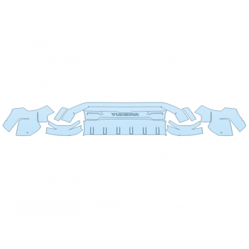 PAINT PROTECTION KIT - 2024 TOYOTA TUNDRA SR BUMPER - SENSORS - PRECUT PPF CLEAR BRA WRAP