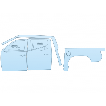 PAINT PROTECTION KIT - 2025 TOYOTA TUNDRA SR DRIVER SIDE - PRECUT PPF CLEAR BRA WRAP