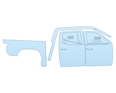 PAINT PROTECTION KIT - 2025 TOYOTA TUNDRA SR PASSENGER - PRECUT PPF CLEAR BRA WRAP