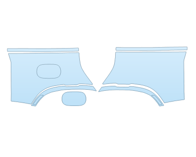 PAINT PROTECTION KIT - 2024 LAND ROVER DEFENDER 110 REAR FULL FENDERS - PRECUT PPF CLEAR BRA WRAP