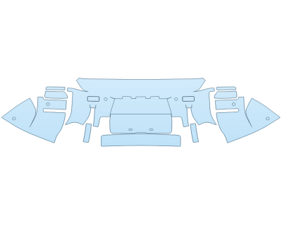 PAINT PROTECTION KIT - 2024 LAND ROVER DEFENDER 110 S REAR BUMPER - SENSORS - PRECUT PPF CLEAR BRA WRAP