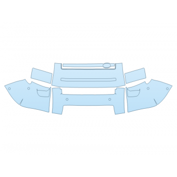 PAINT PROTECTION KIT - 2024 LAND ROVER DEFENDER 110 V8 BUMPER - SENSORS - PRECUT PPF CLEAR BRA WRAP