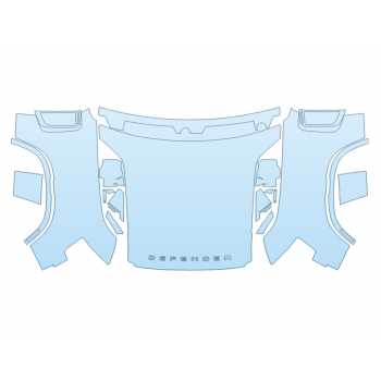 PAINT PROTECTION KIT - 2024 LAND ROVER DEFENDER 110 V8 FULL HOOD FENDERS MIRRORS  - (WRAPPED EDGES) - PRECUT PPF CLEAR BRA WRAP