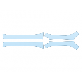 PAINT PROTECTION KIT - 2024 LAND ROVER DEFENDER 130 OUTBOUND DOOR SILLS - PRECUT PPF CLEAR BRA WRAP