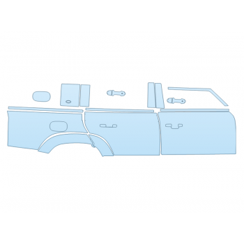 PAINT PROTECTION KIT - 2024 LAND ROVER DEFENDER 130 S PASSENGER SIDE - WITH FENDER FLARES - PRECUT PPF CLEAR BRA WRAP