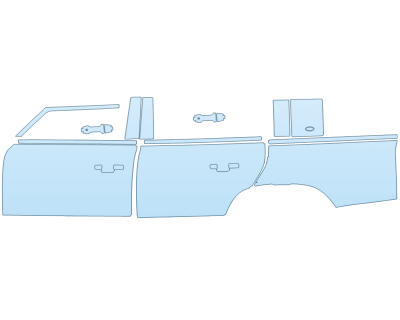 PAINT PROTECTION KIT - 2024 LAND ROVER DEFENDER 130 V8 DRIVER SIDE - PRECUT PPF CLEAR BRA WRAP