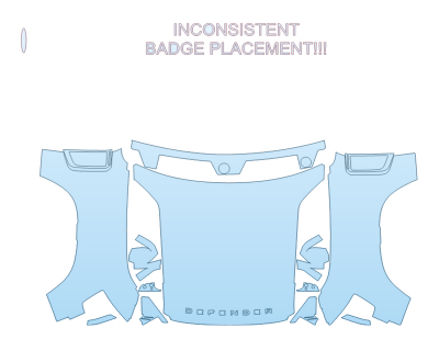 PAINT PROTECTION KIT - 2024 LAND ROVER DEFENDER 130 V8 FULL HOOD FENDERS MIRRORS  - (WRAPPED EDGES) - PRECUT PPF CLEAR BRA WRAP