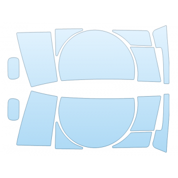 PAINT PROTECTION KIT - 2024 LAND ROVER DEFENDER 130 V8 HEADLIGHTS - FOGLIGHTS - PRECUT PPF CLEAR BRA WRAP