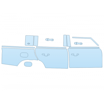 PAINT PROTECTION KIT - 2024 LAND ROVER DEFENDER 130 X-DYNAMIC SE PASSENGER SIDE - PRECUT PPF CLEAR BRA WRAP