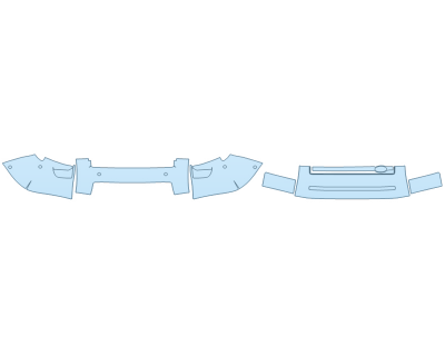 PAINT PROTECTION KIT - 2024 LAND ROVER DEFENDER 90 S BUMPER (MULTI PIECE) - SENSORS - PRECUT PPF CLEAR BRA WRAP