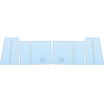 PAINT PROTECTION KIT - 2024 LAND ROVER DEFENDER 90 X-DYNAMIC HSE B PILLARS - PRECUT PPF CLEAR BRA WRAP