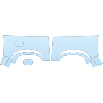 PAINT PROTECTION KIT - 2024 LAND ROVER DEFENDER 90 X-DYNAMIC S REAR FULL FENDERS - PRECUT PPF CLEAR BRA WRAP