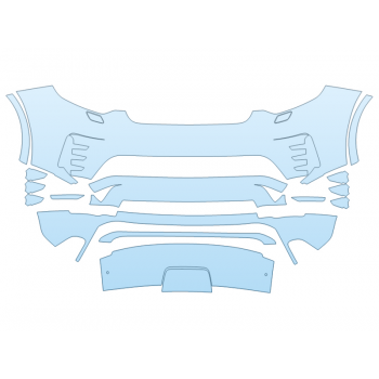 PAINT PROTECTION KIT - 2024 LAND ROVER DISCOVERY DYNAMIC SE BUMPER - PRECUT PPF CLEAR BRA WRAP